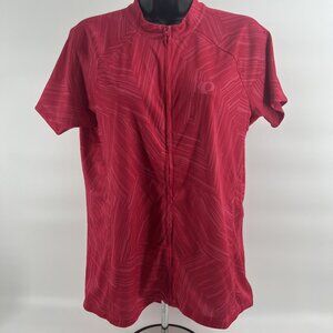 Pearl Izumi cycling jersey womens XL hot Pink/soft Pink w/ Pockets Full Zip EUC